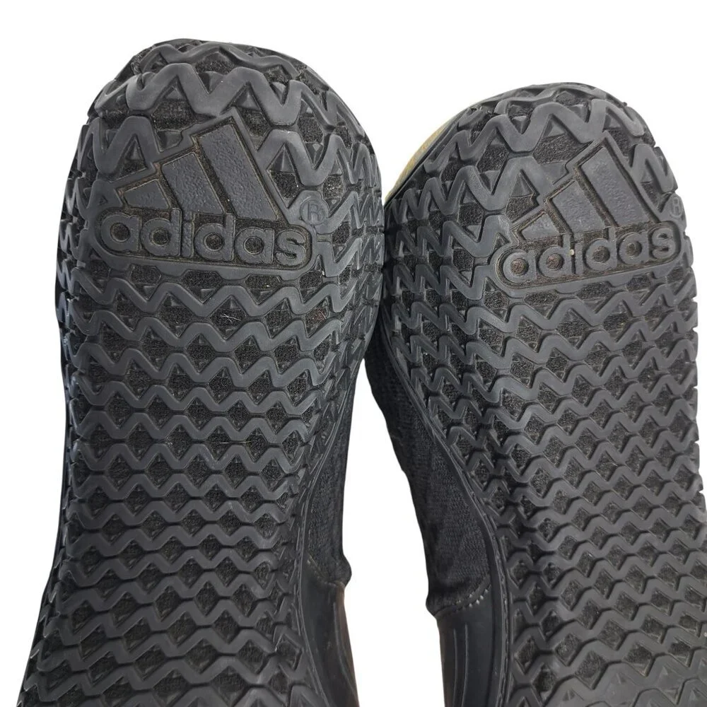 Adidas Map Wizard Hype Black Gold Wresting Shoes Size 10 Mens High Top Metallic